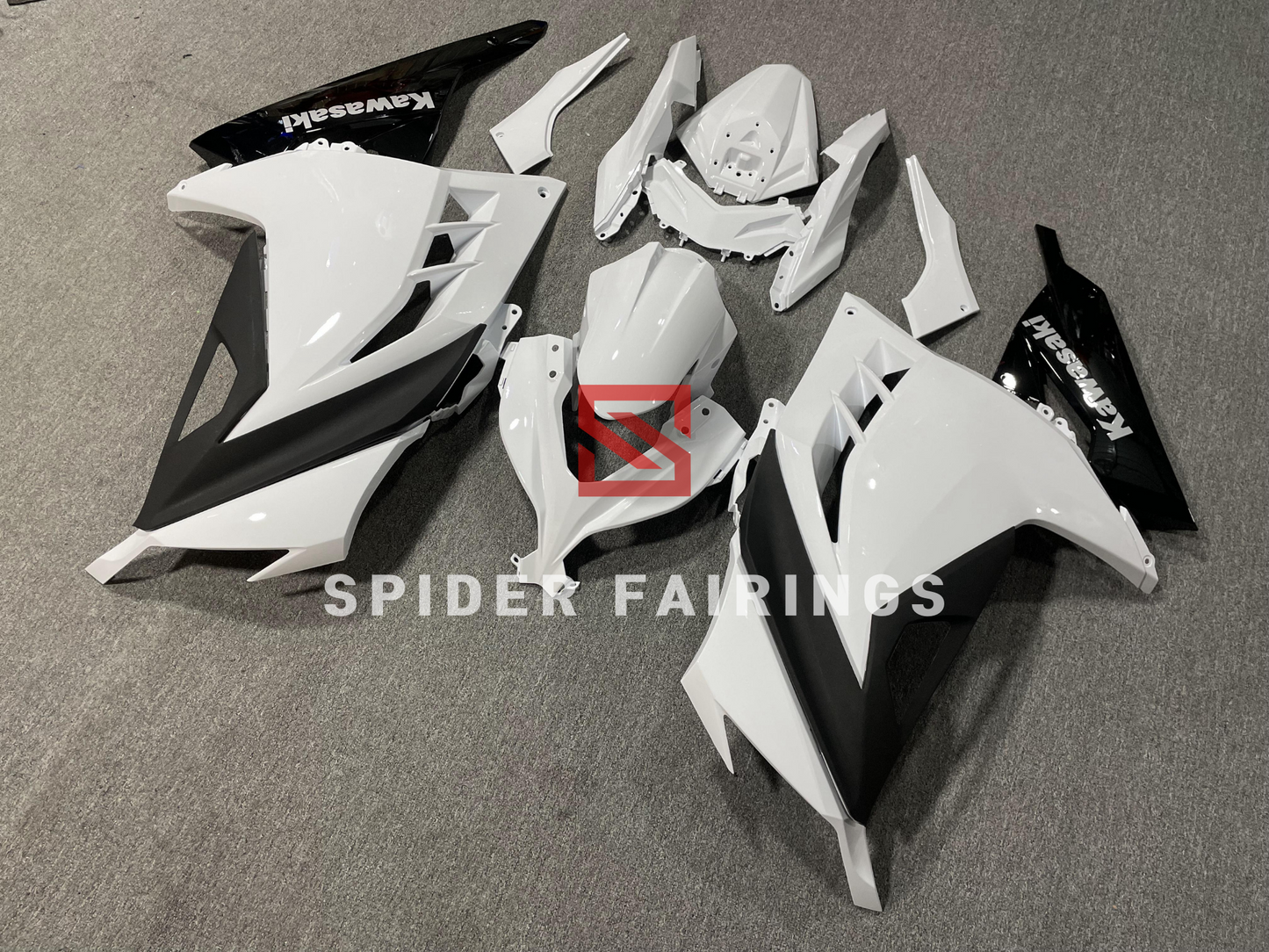 Gloss White&Black-Kawasaki Ninja300 2013-2019