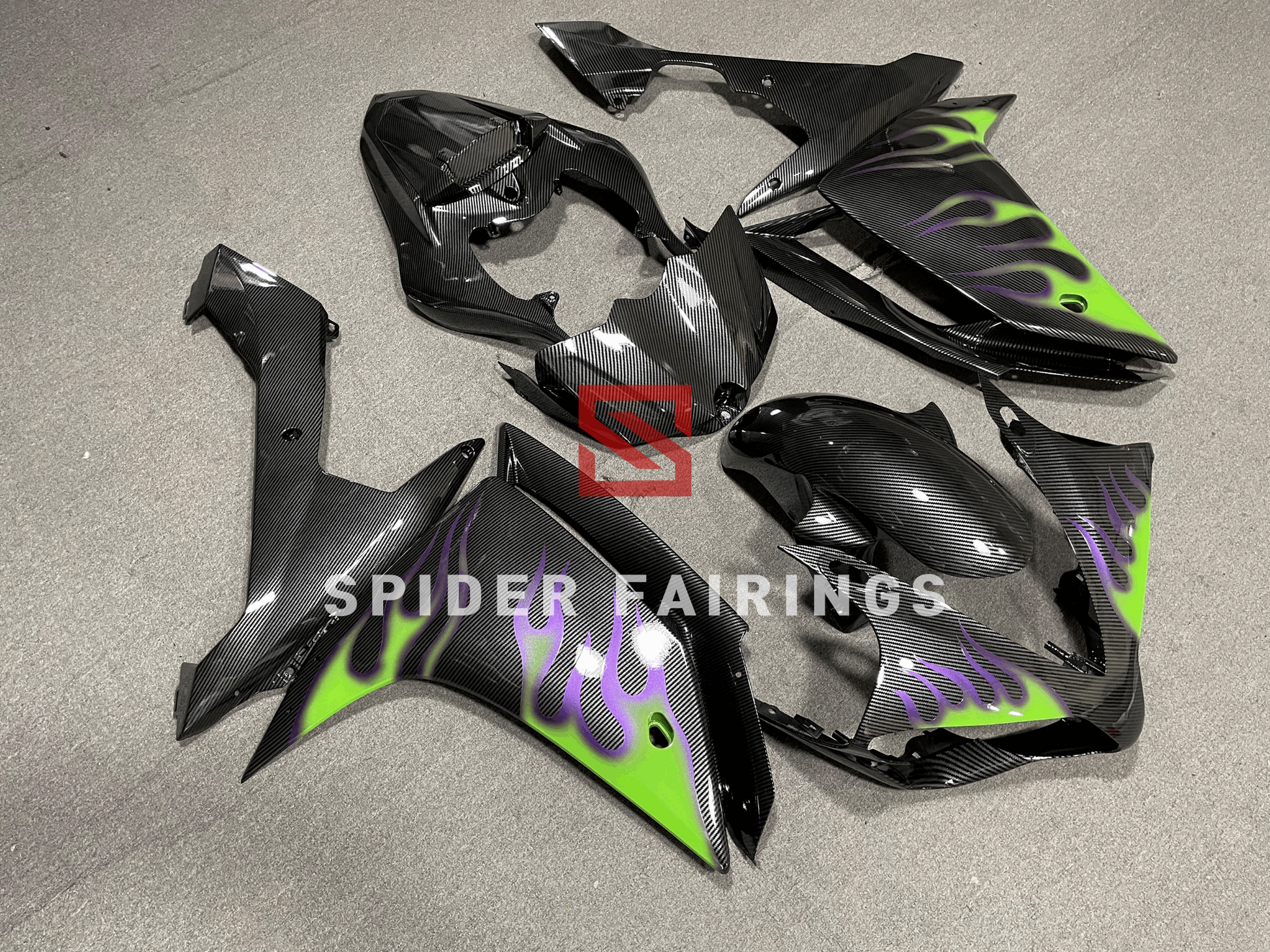 Carbon Fiber Black-Yamaha YZF R1 07-08 - SpiderFairings