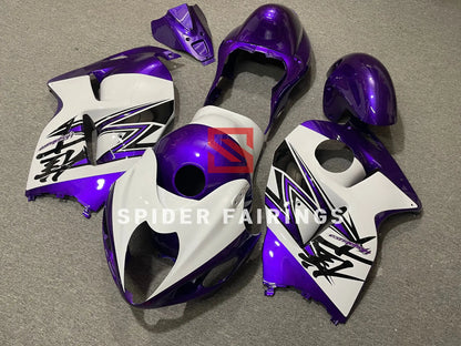 Dark Purple and White-Suzuki GSXR1300 1997-2007