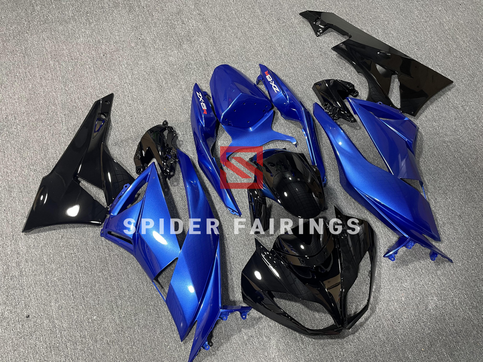 Gloss Blue and Black-Kawasaki ZX-6R 2009-2012