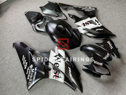 Matte West White and Black-Yamaha YZF R6 2006-2007