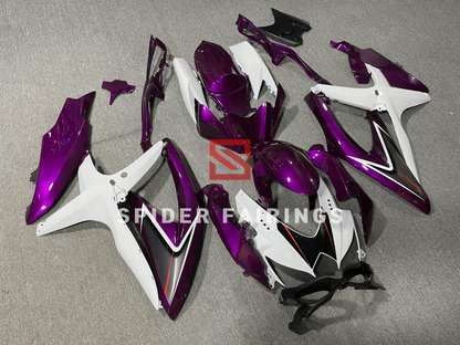 Gloss Purple and White-Suzuki GSXR600-750 2008-2010