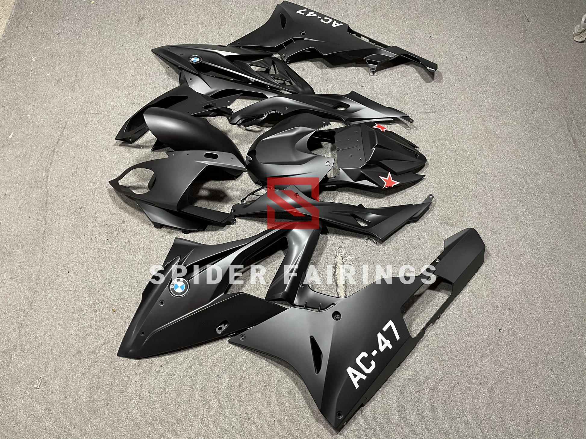 Matte Black-BMW S1000RR 2015-2016