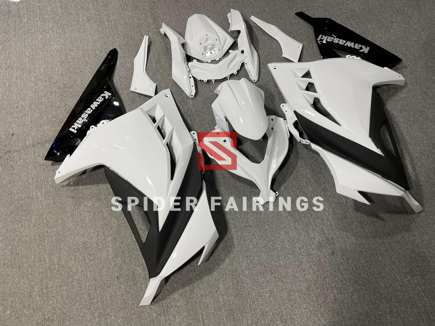 Gloss White&Black-Kawasaki Ninja300 2013-2019