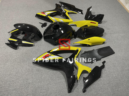 Fairings for Yellow and Black-Suzuki GSXR600-750 2006-2007