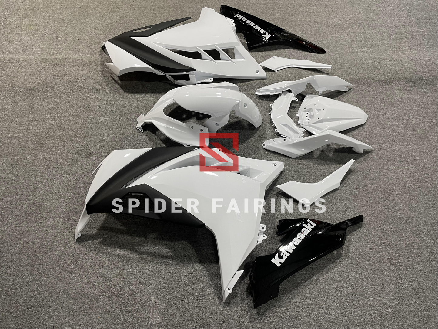 Gloss White&Black-Kawasaki Ninja300 2013-2019