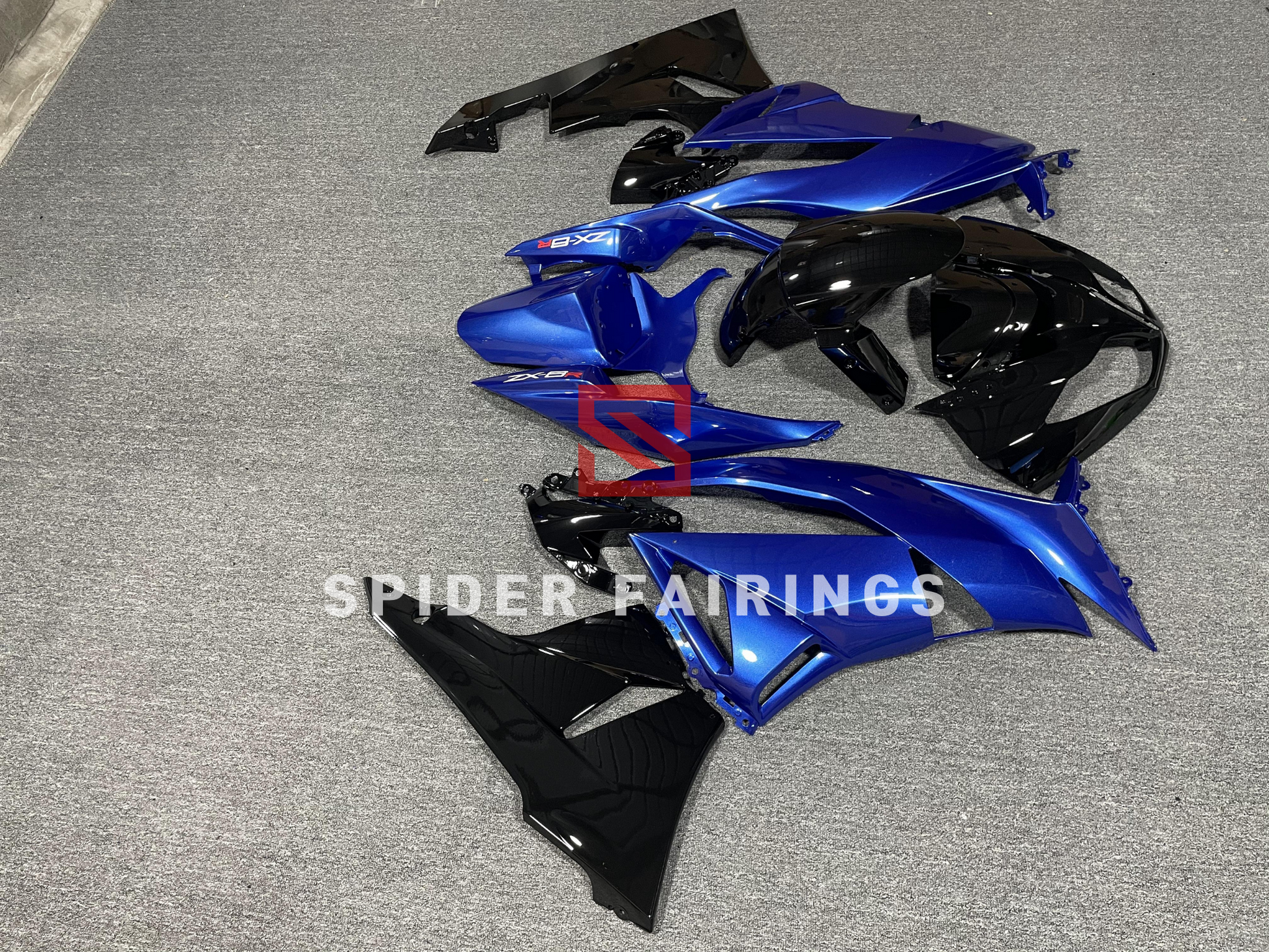 Gloss Blue and Black-Kawasaki ZX-6R 2009-2012