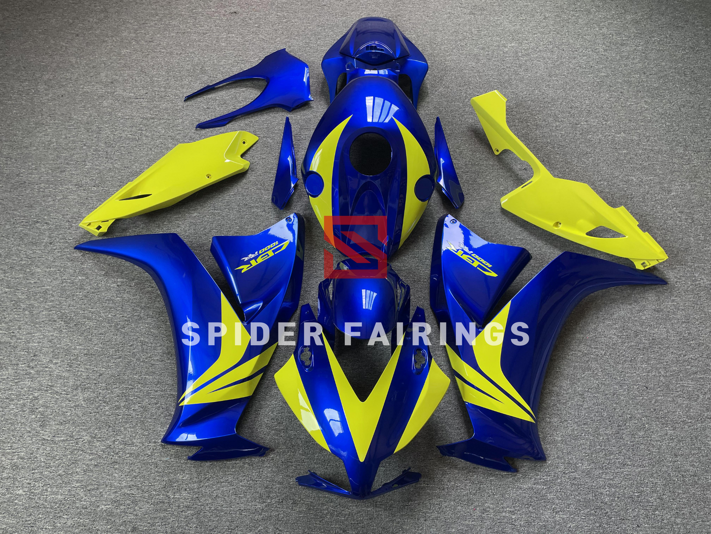 Gloss Blue and Yellow-Honda CBR1000RR 12-16