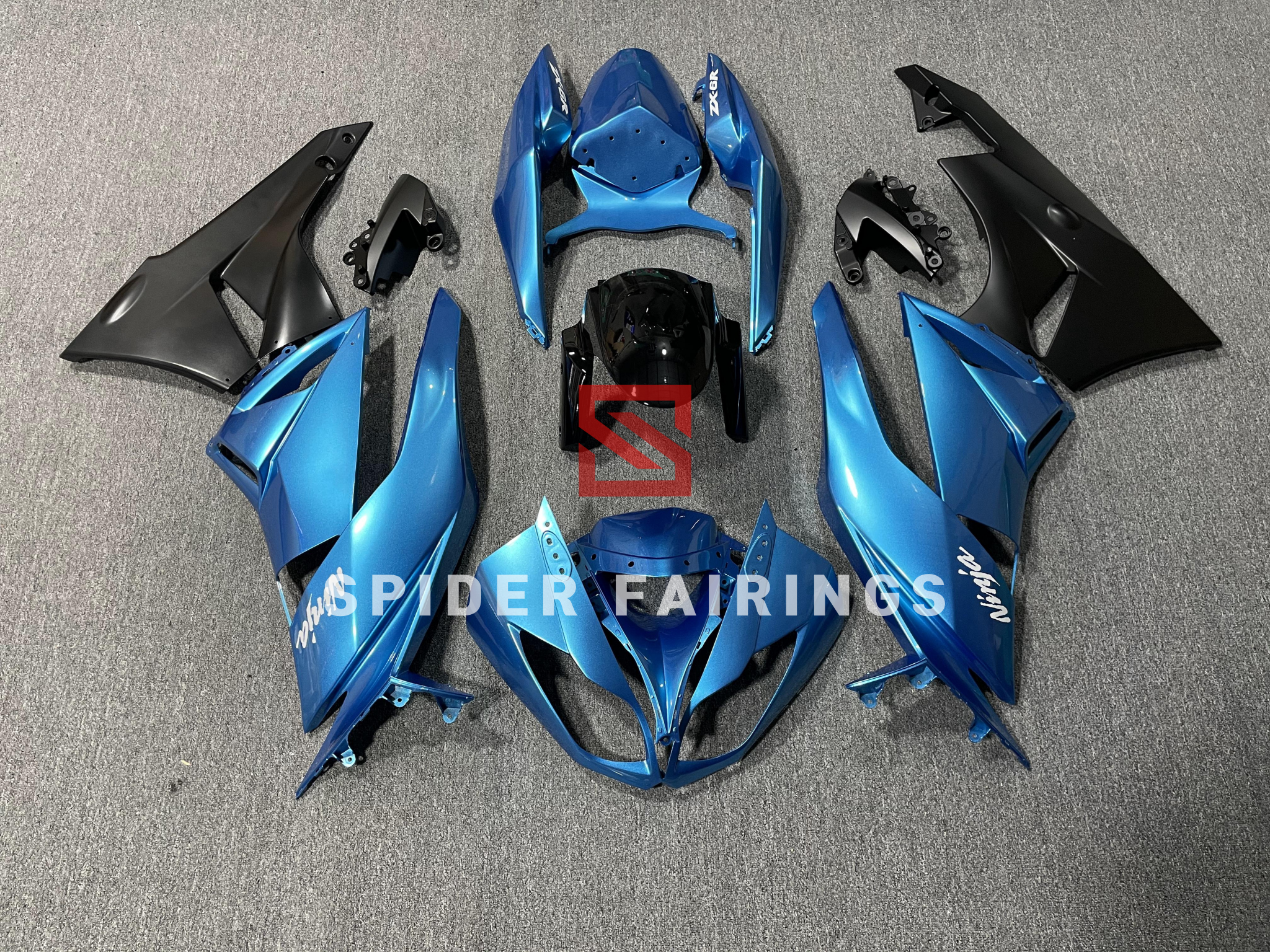 フェアリング ←ZX-6R 636 2009-2012ブラスクトインクシュークッキングパークリングカットD 003にセット - オリジナルのタイトルを表示 カワサキ ZX-6 フェアリング ←ZX-6R 636 2009-2012ブラスクトインクシュークッキング