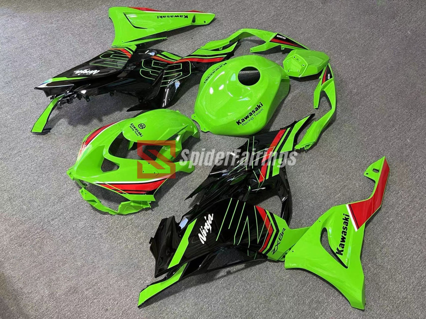 Gloss Green and Black -Kawasaki ZX-6R 2024