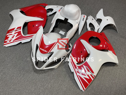 Gloss Red and White-Suzuki GSXR1300 2008-2018