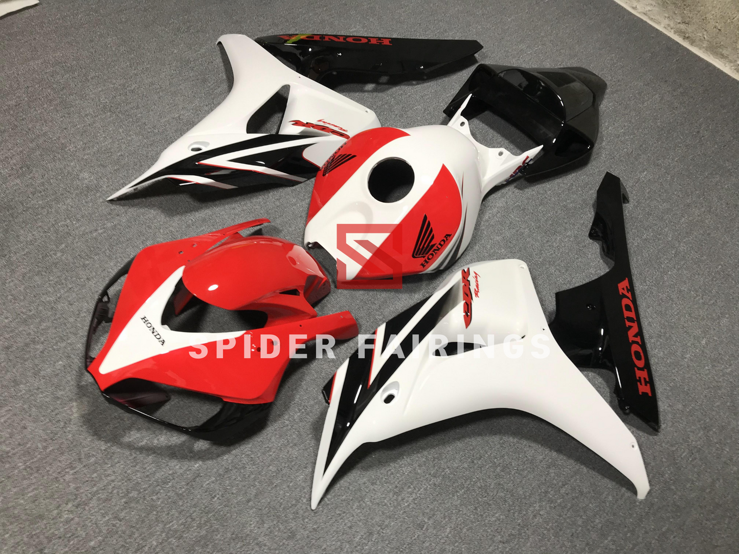 Gloss White and Red, Black-Honda CBR1000RR 2006-2007