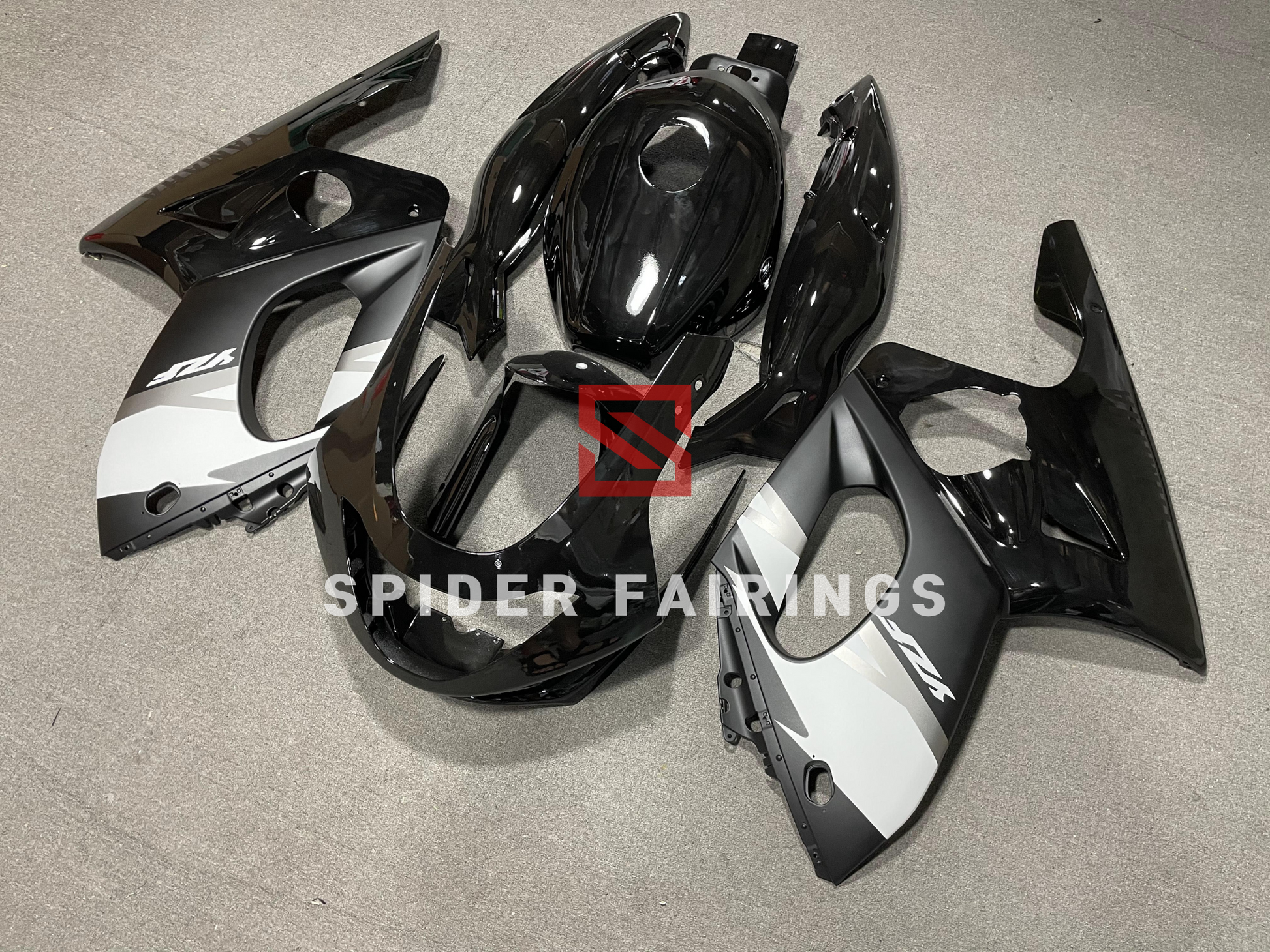 Gloss Black and Grey-Yamaha YZF600 1997-2007