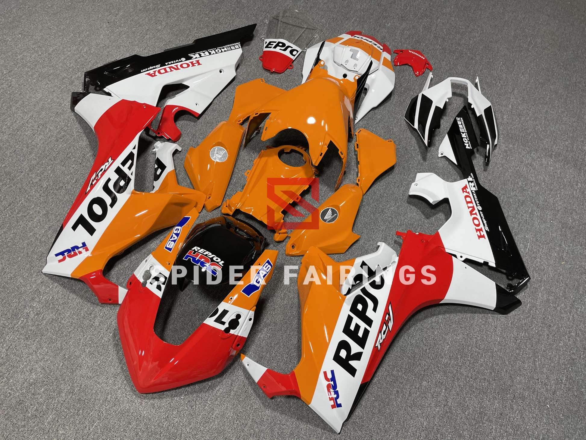 Repsol Orange and White-Honda CBR1000RR 17-19