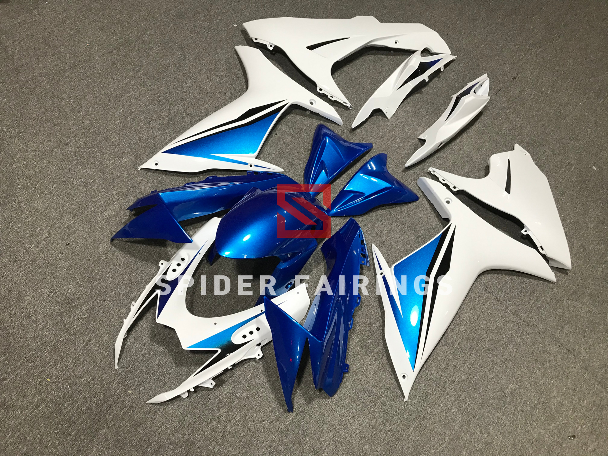 Blue and White-Suzuki GSXR600-750 2011-2019