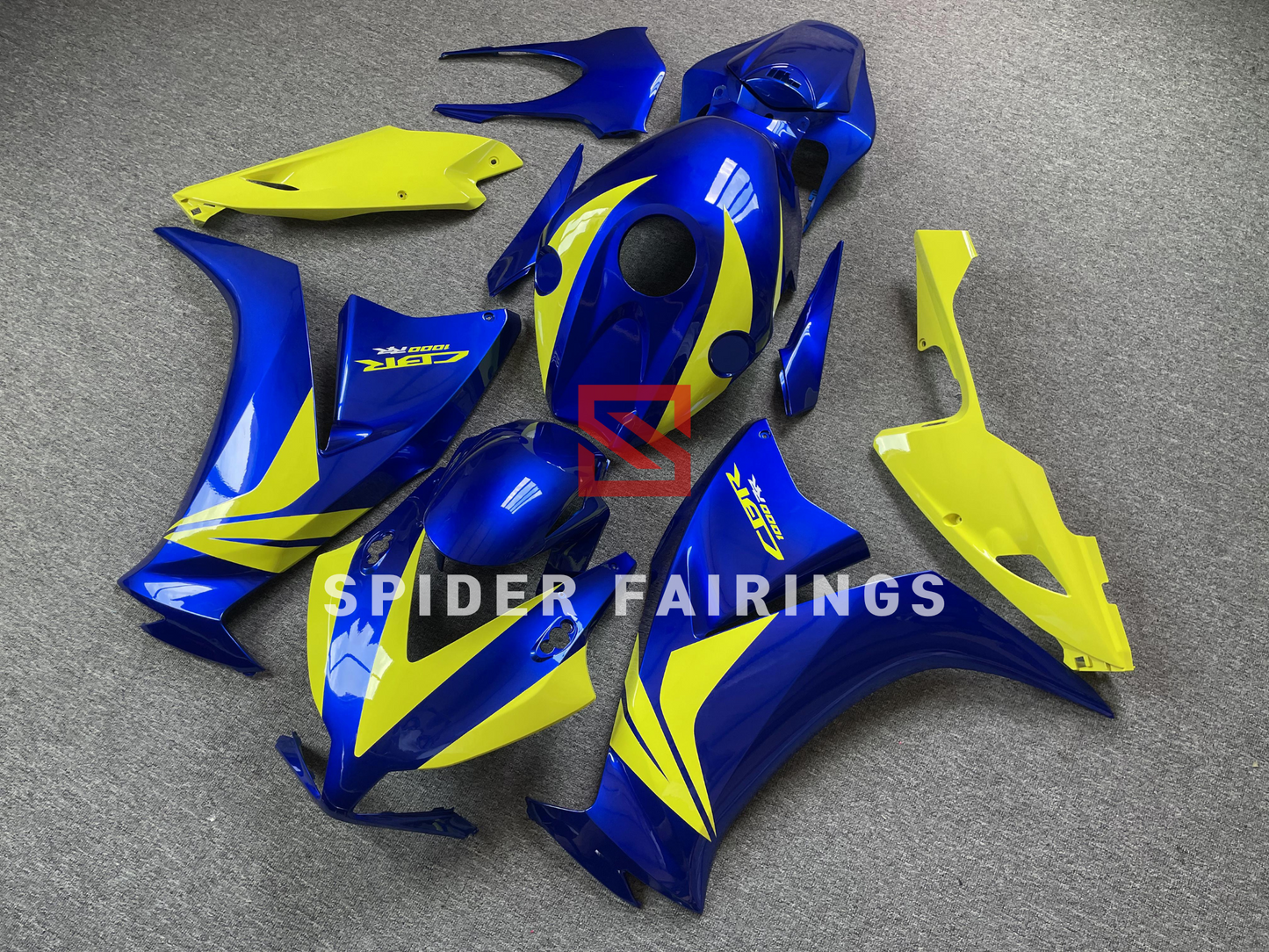 Gloss Blue and Yellow-Honda CBR1000RR 12-16