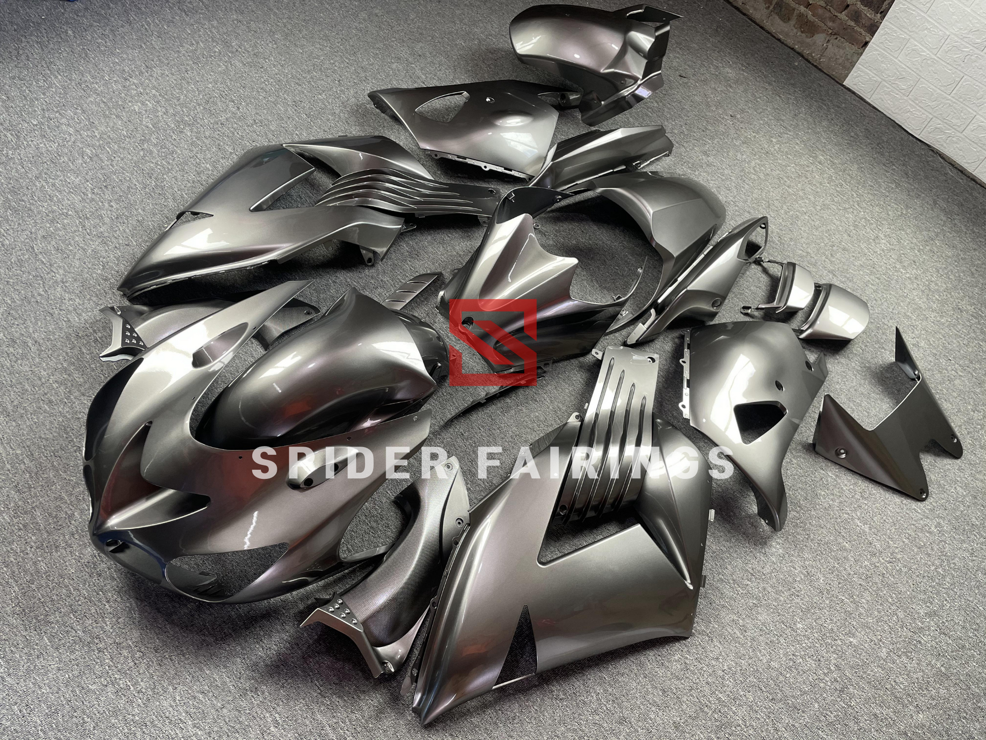 Gloss Silver Gray-Kawasaki ZX-14R 2006-2011