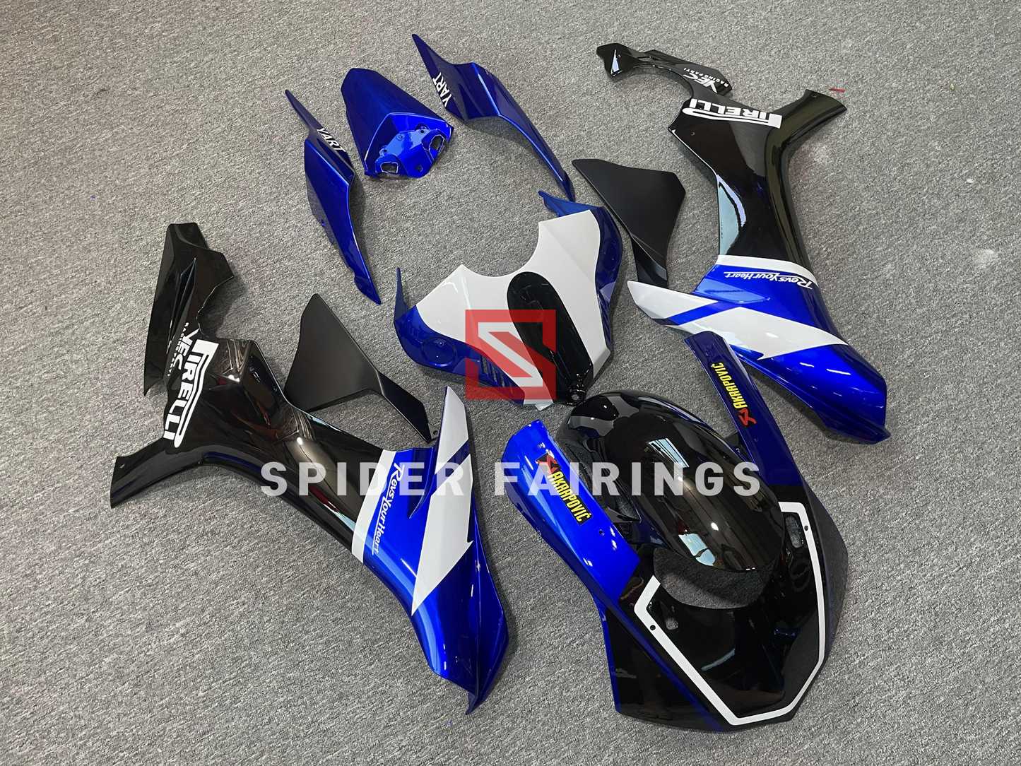 Blue,Black and White-Yamaha YZF R1 2015-2019