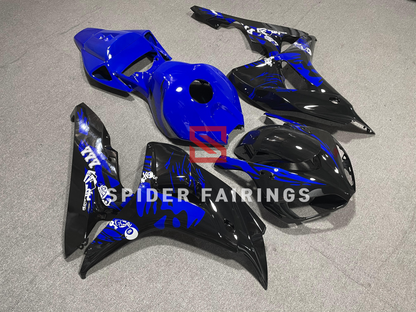 Blue and Black Woman Flower-Honda CBR1000RR 2006-2007