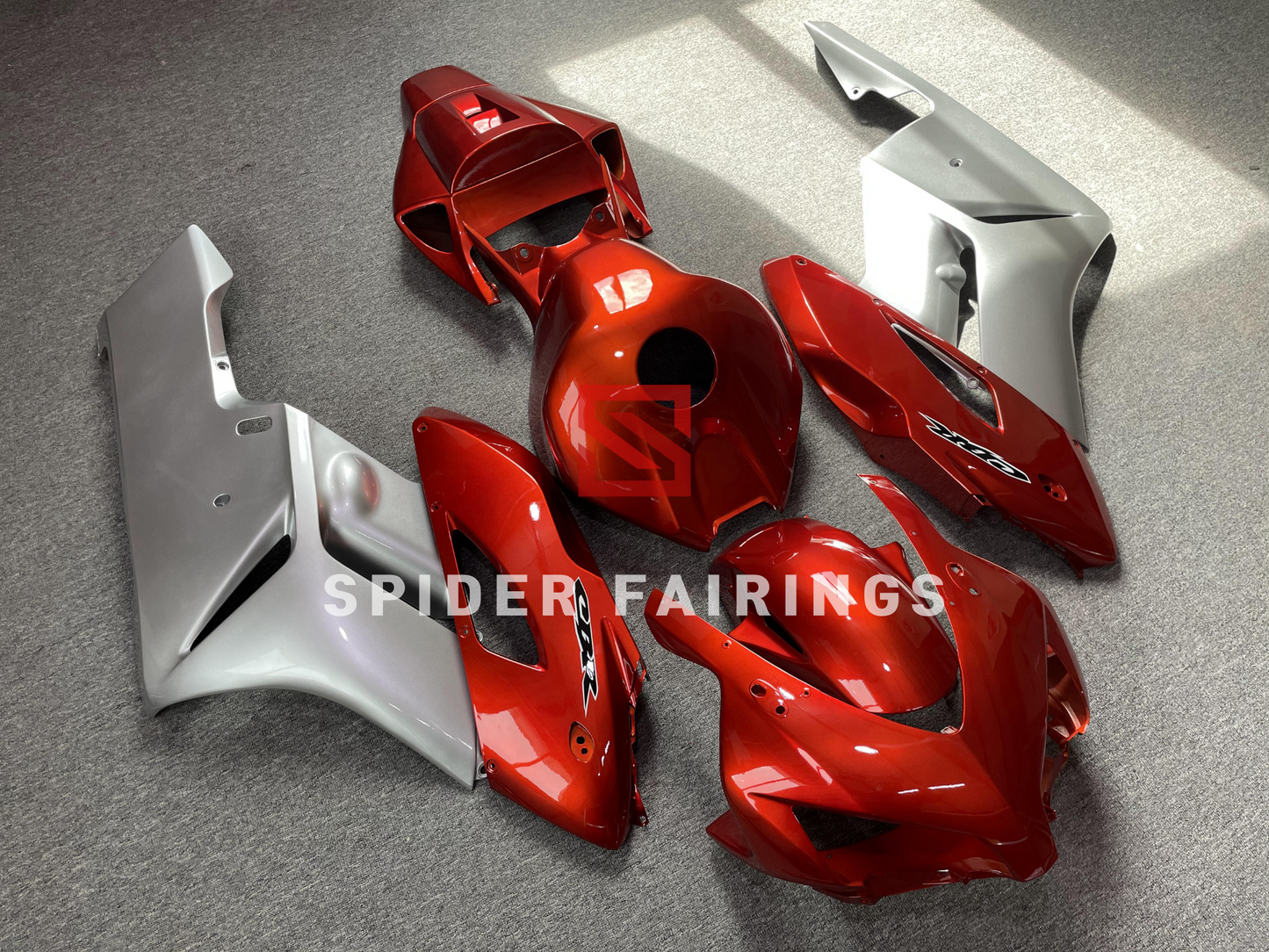 Dark Red and Sliver-Honda CBR1000RR 2004-2005