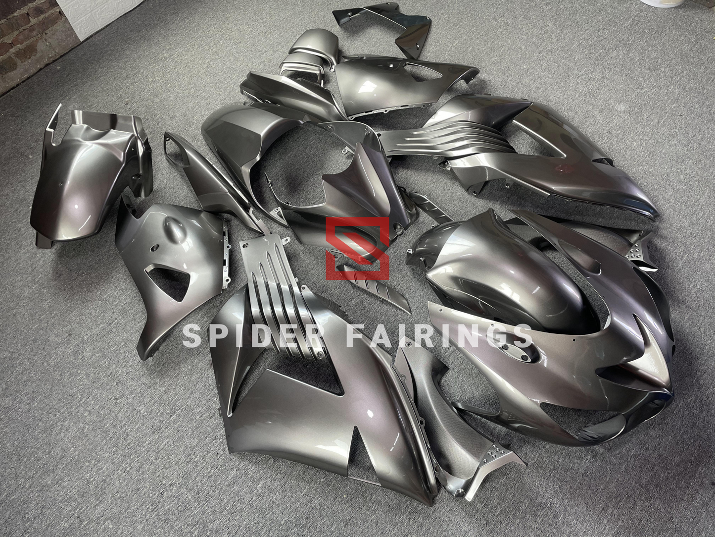 Gloss Silver Gray-Kawasaki ZX-14R 2006-2011