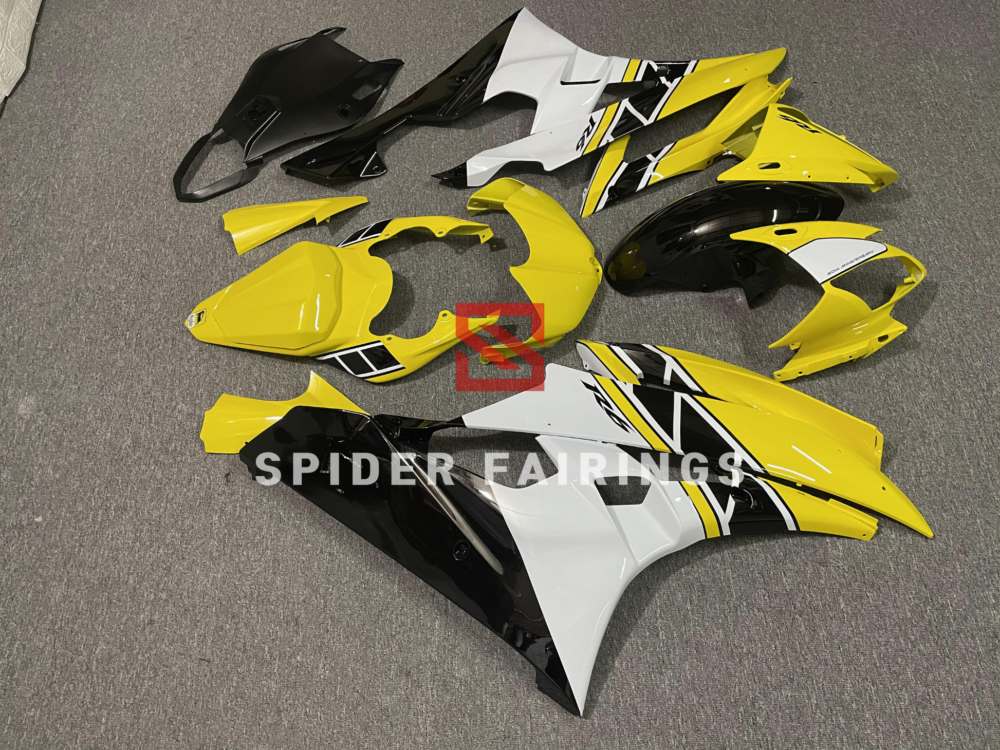 Yellow,White and Black-Yamaha YZF R6 2006-2007