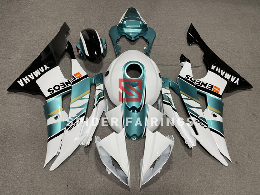 Cyan,White and Black-Yamaha YZF R6 2008-2016