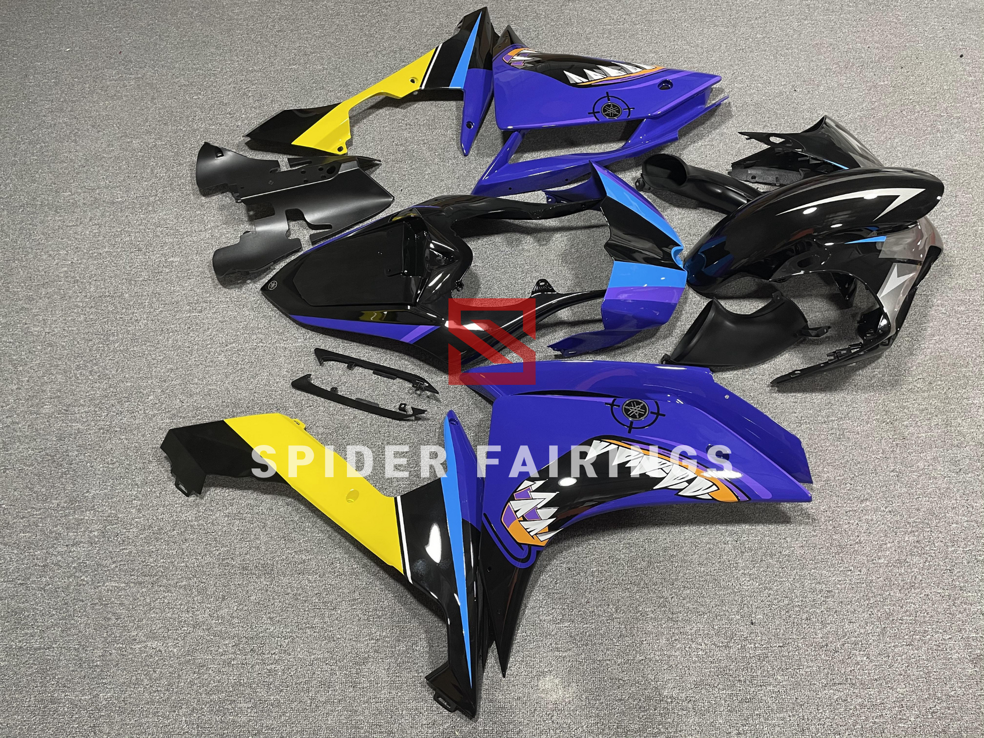 Black and Blue Shark-Yamaha YZF R1 2007-2008