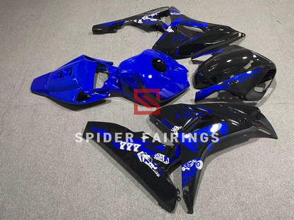 Blue and Black Woman Flower-Honda CBR1000RR 2006-2007