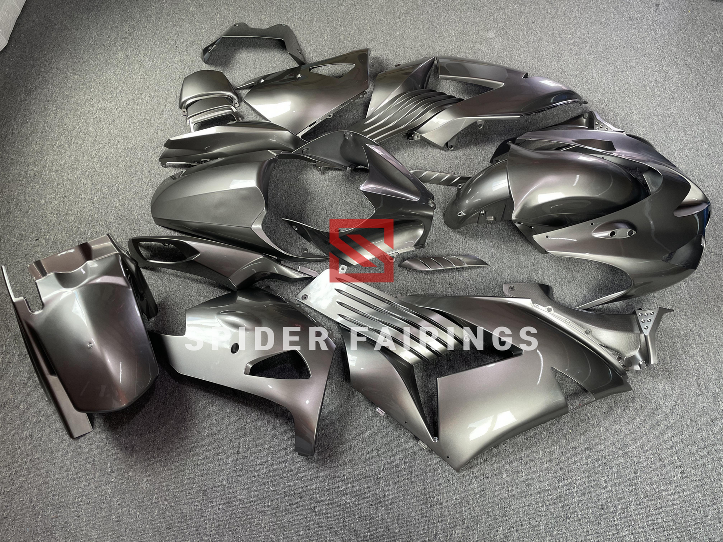 Gloss Silver Gray-Kawasaki ZX-14R 2006-2011