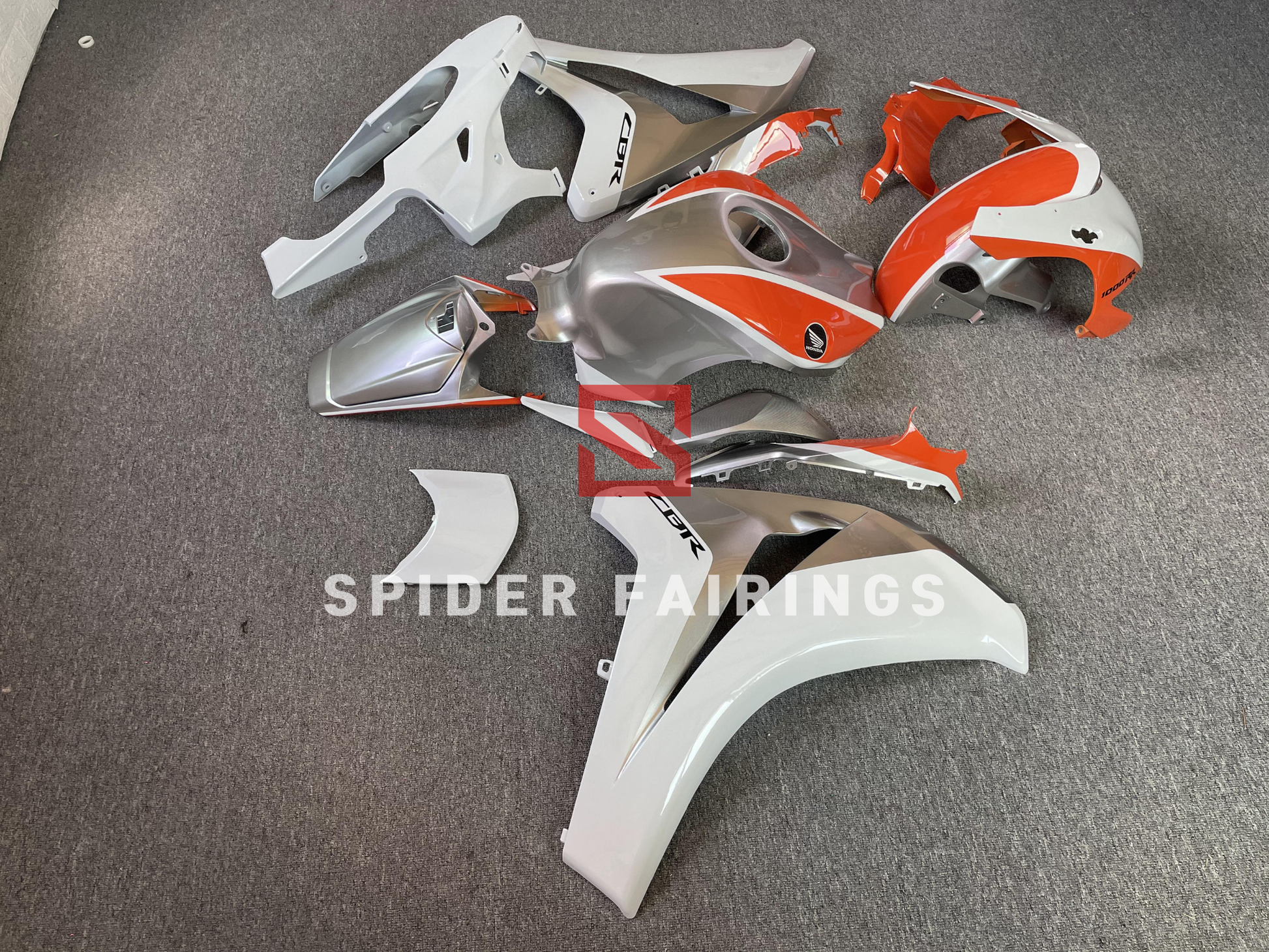 Silver and White &Orange -Honda CBR1000RR 2008-2011