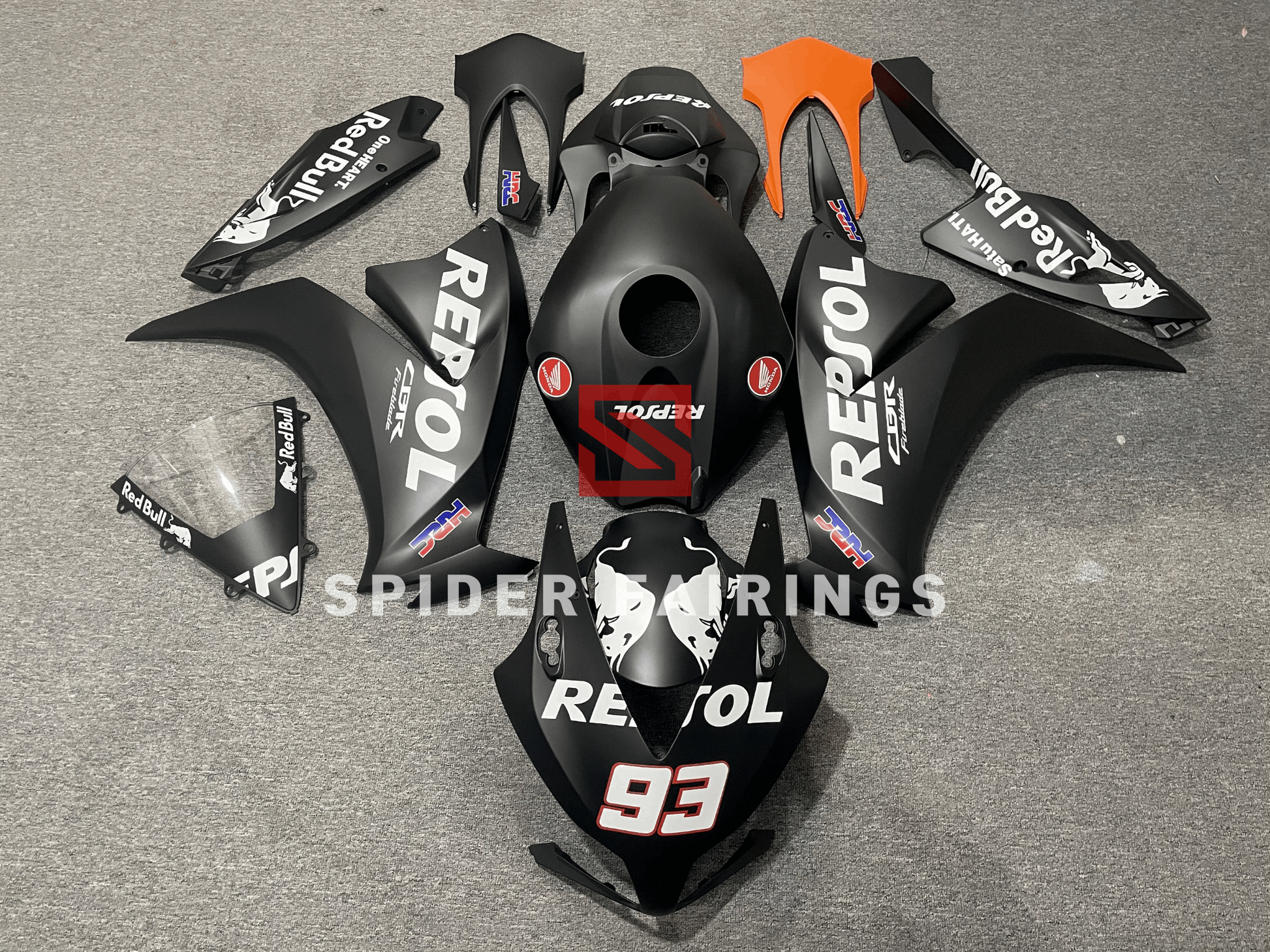 Matte Repsol "93" Black-Honda CBR1000RR 12-16