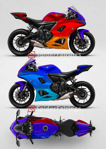 Gloss The Purple Gradient separating the Warm and Cold-Yamaha R7 2021-2025
