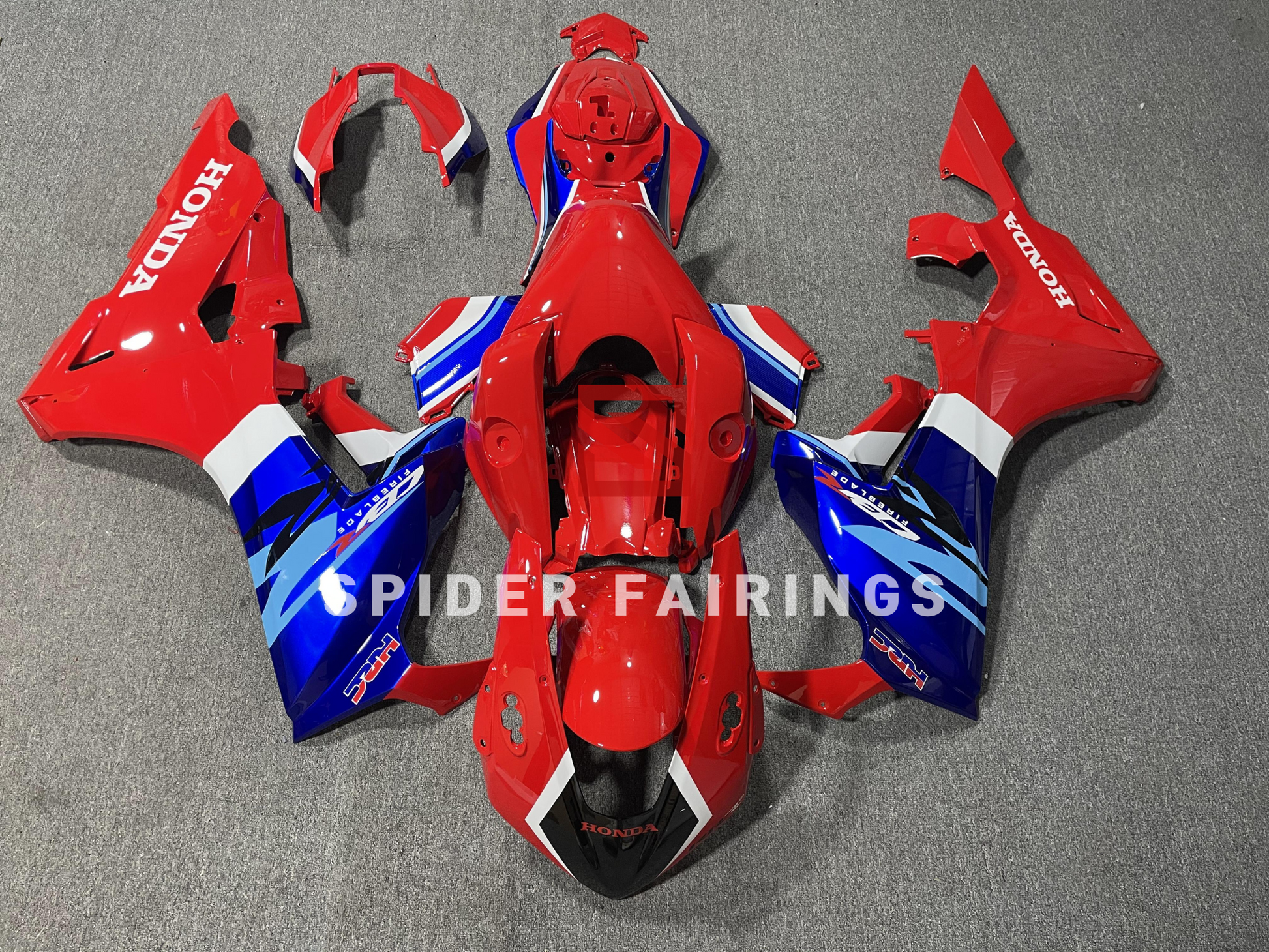 Gloss Red and Blue HRC-Honda CBR1000RR 17-19