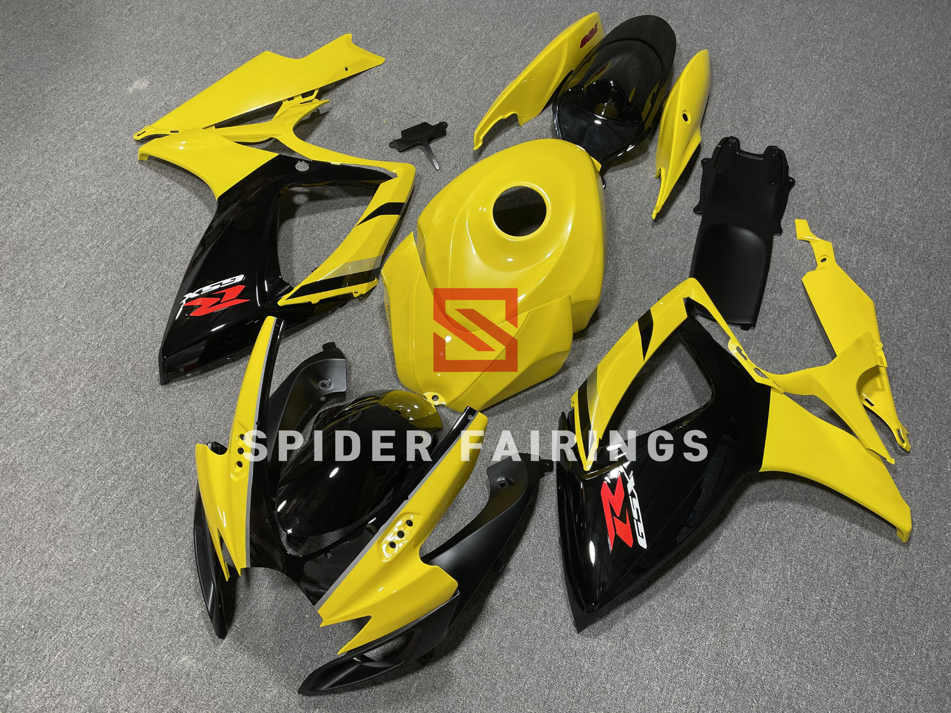 Gloss Yellow and Black-Suzuki GSXR600-750 2006-2007