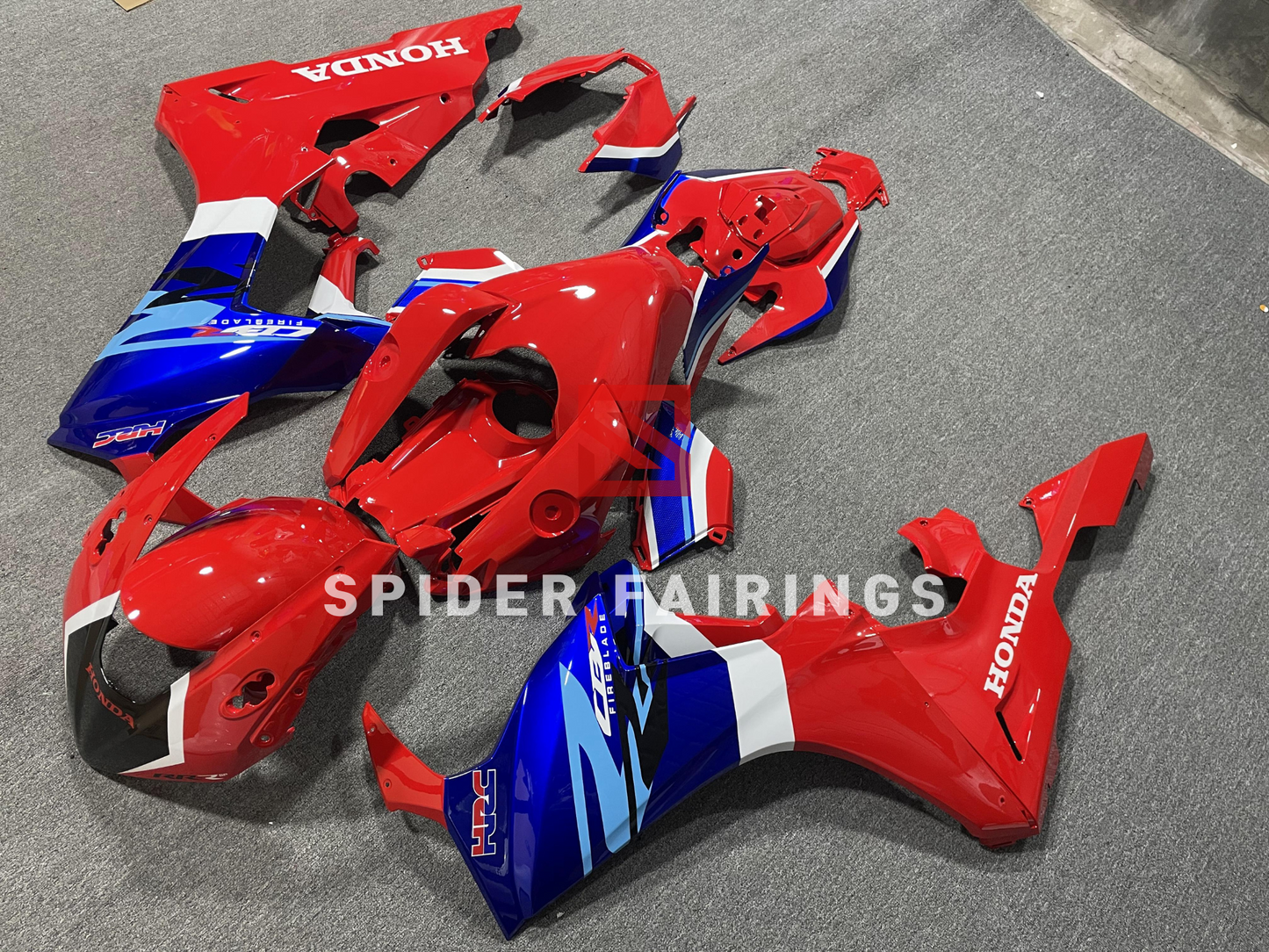 Gloss Red and Blue HRC-Honda CBR1000RR 17-19