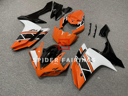 Orange,White and Black-Yamaha YZF R1 2007-2008