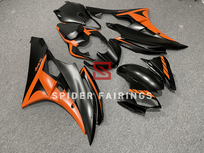 Flat Black&Orange-Yamaha YZF R6 06-07