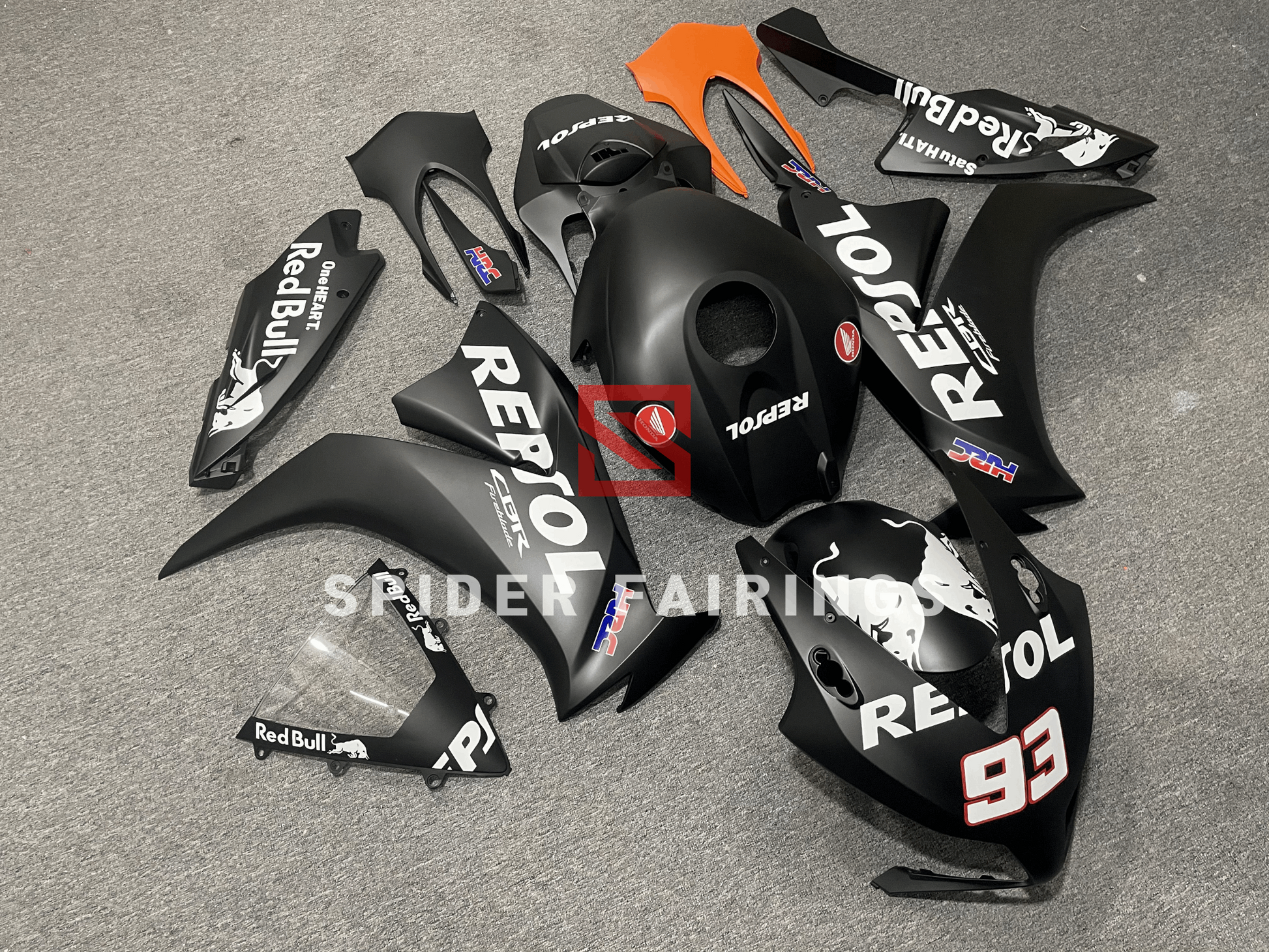 Matte Repsol "93" Black-Honda CBR1000RR 12-16