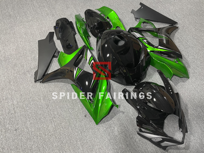 Gloss Black and Green-Suzuki GSXR1000 2007-2008