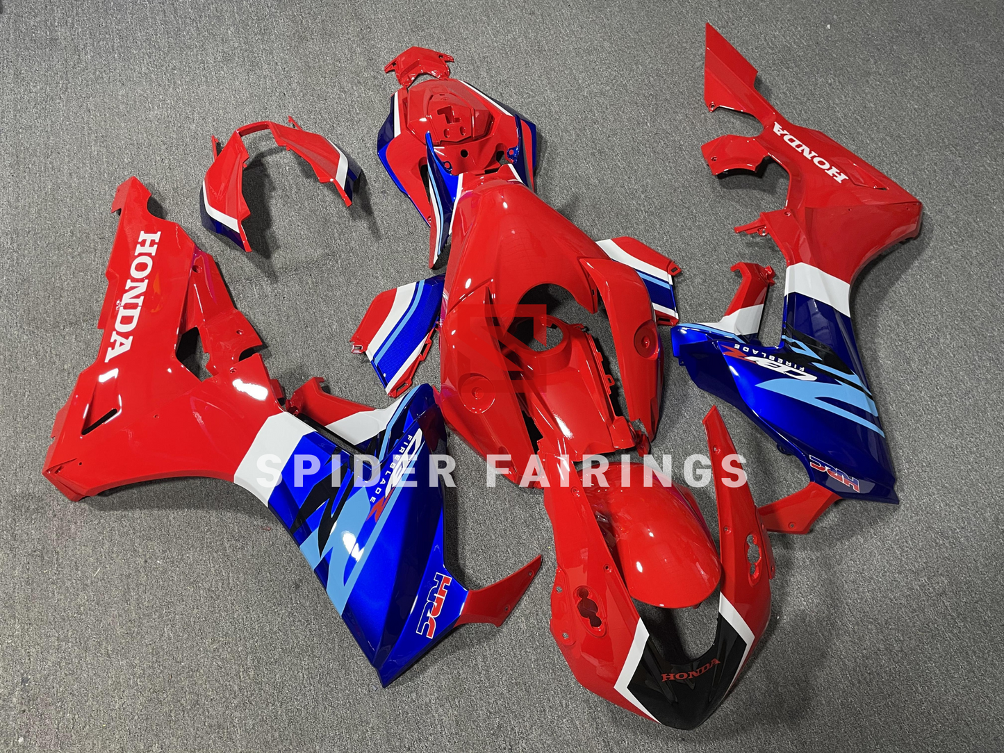 Gloss Red and Blue HRC-Honda CBR1000RR 17-19