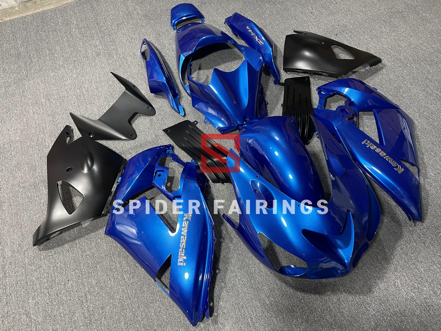 Gloss Blue and Black-Kawasaki ZX-14R 2006-2011