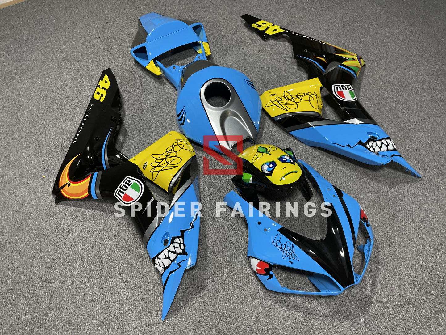 Gloss Sky Blue Shark-Honda CBR1000RR 2006-2007