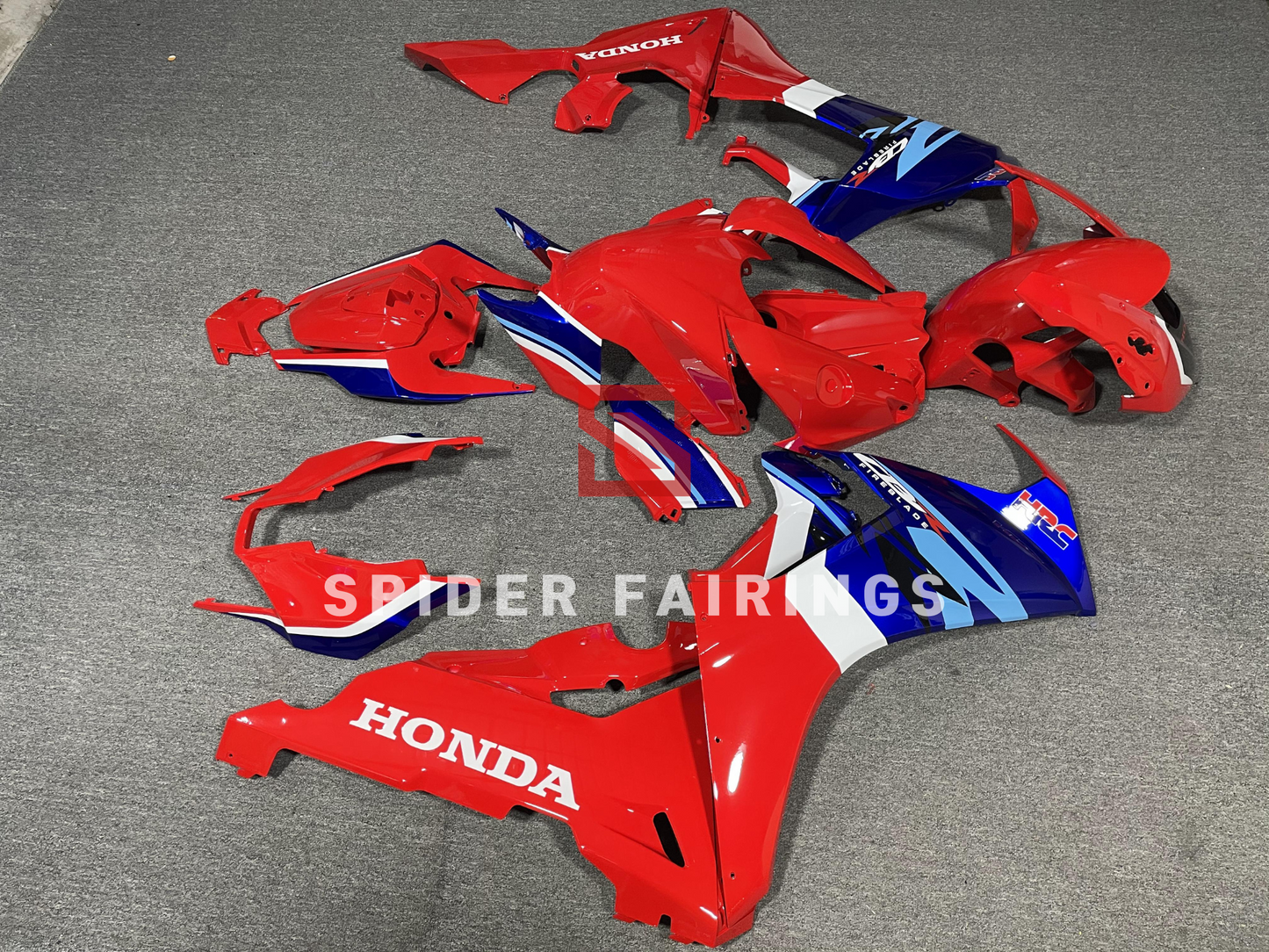 Gloss Red and Blue HRC-Honda CBR1000RR 17-19