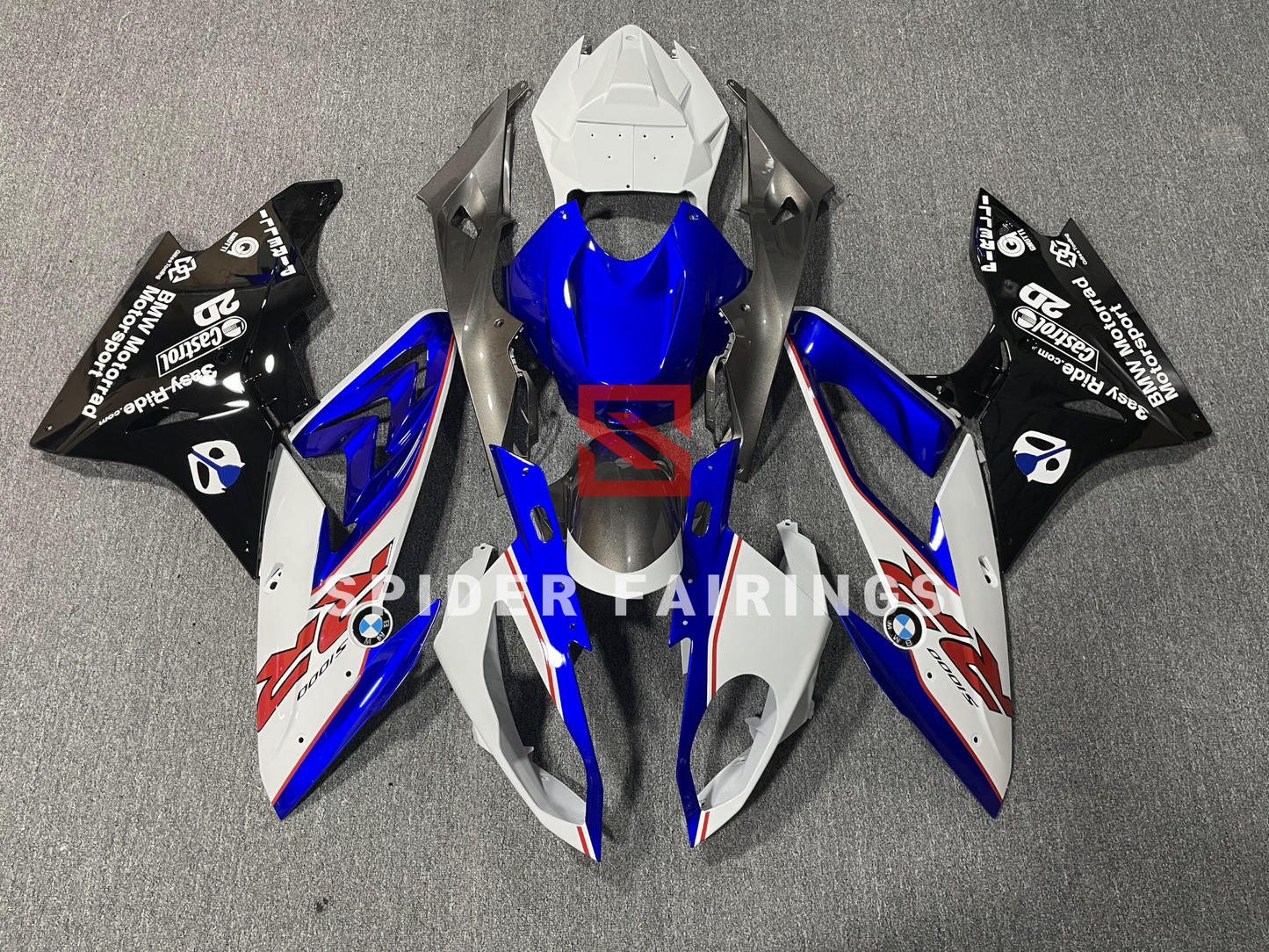 Gloss Blue&White-BMW S1000RR 2017-2018