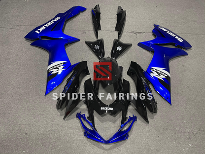 Gloss Black and Blue-Suzuki GSXR600-750 2011-2019