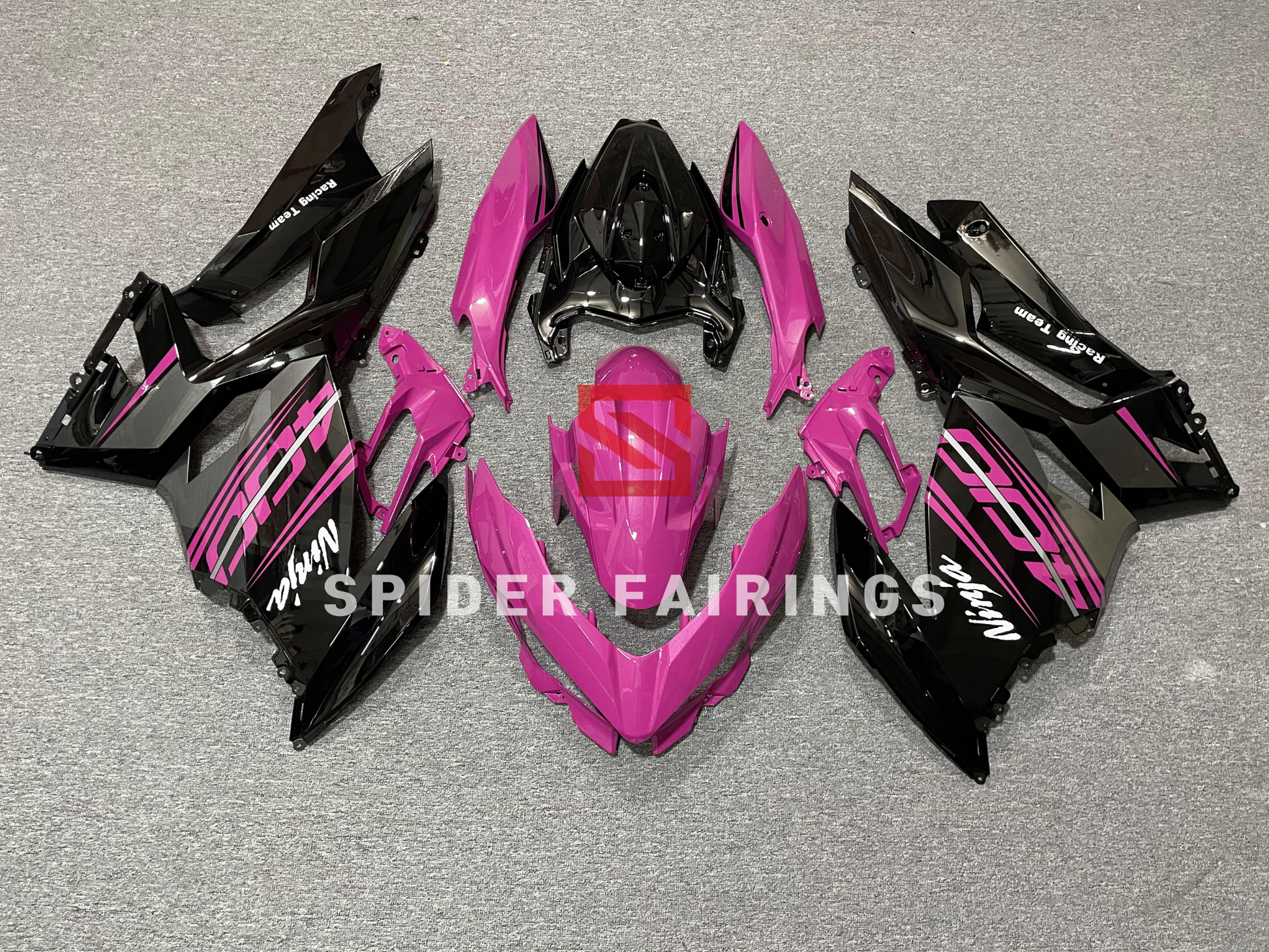 Gloss Pink and Black-Kawasaki Ninja400 2018-2021