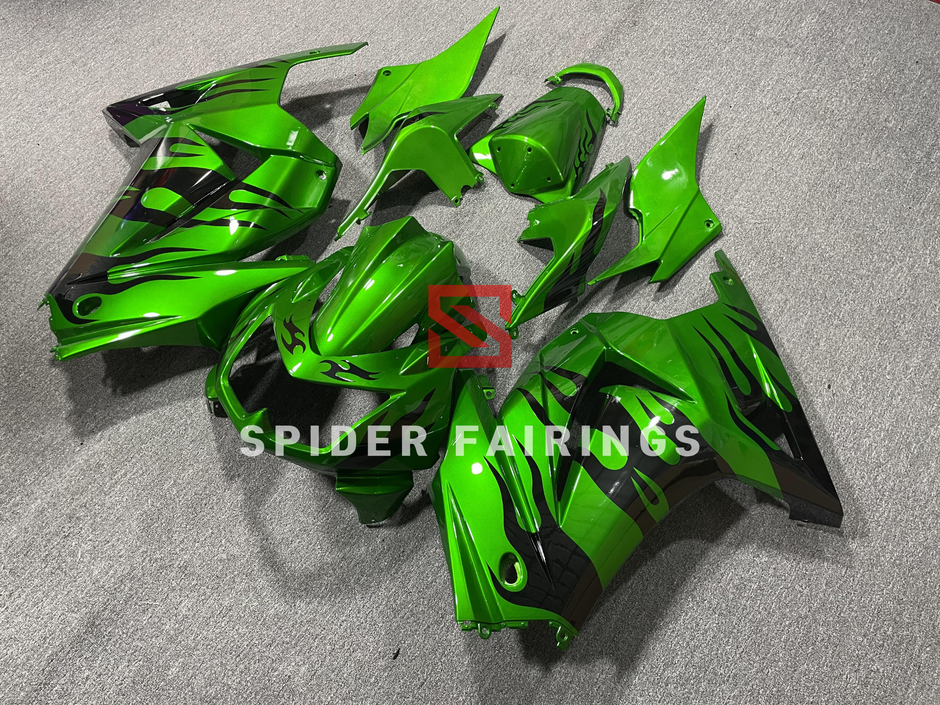 Fairings For Kawasaki Ninja ZX-250R EX250(2008-2012) Green Black