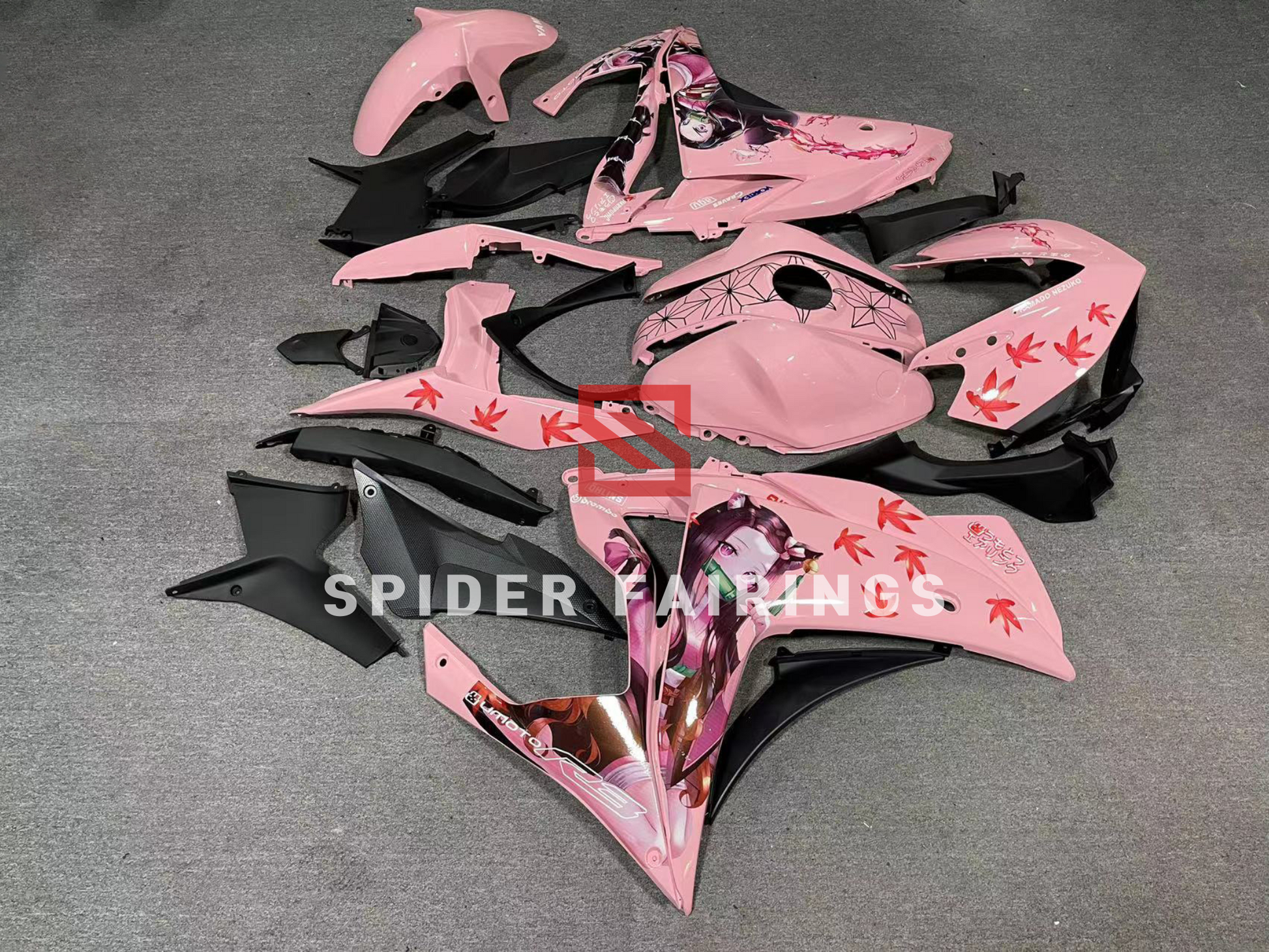 Demon Slayer for Pink-Yamaha Y-R25/R3 2014-2018