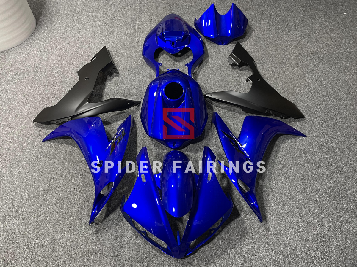 Gloss Blue and Black-Yamaha YZF R1 2004-2006 – SpiderFairings